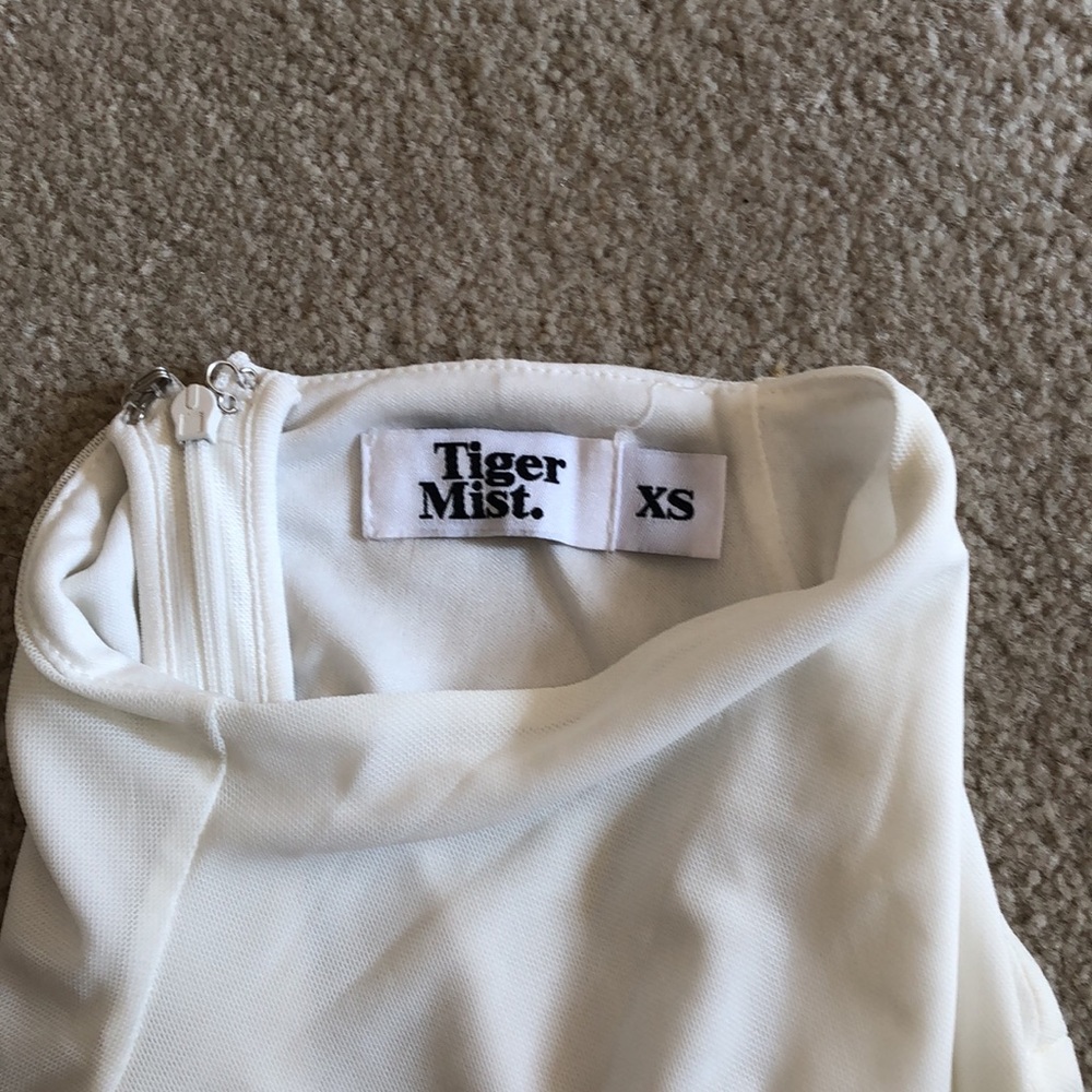 White Ribbed Midi Dress - Picture 3 of 3
